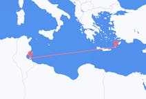 Loty z Dżerba, Tunezja do Karpathos, Grecja