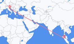 Flyg från Siborong-Borong, Indonesien till Ancona, Italien