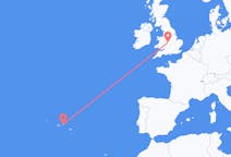 Flights from Terceira Island, Portugal to Birmingham, the United Kingdom