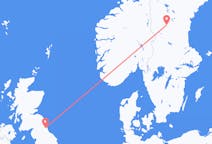 Flights from Sveg, Sweden to Newcastle upon Tyne, the United Kingdom