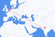 Flyg från Indore, Indien till Amsterdam, Nederländerna