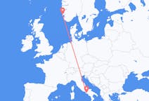 Flights from Haugesund, Norway to Naples, Italy