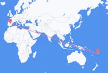 Flyrejser fra Nadi, Fiji til Madrid, Spanien