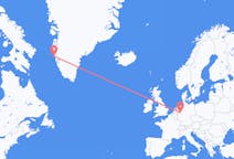 グリーンランドのから マニートソック、ドイツのへ ドルトムントフライト