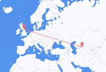 Flights from Nukus, Uzbekistan to Durham, England, the United Kingdom