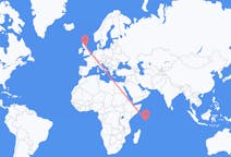 Flights from Praslin, Seychelles to Edinburgh, the United Kingdom