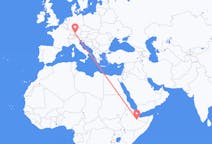 Flyreiser fra Jijiga, Etiopia til Memmingen, Tyskland