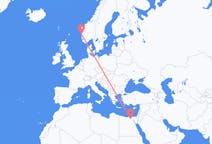 Flyreiser fra Kairo, Egypt til Bergen, Norge