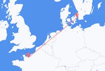 Flyrejser fra Caen til København