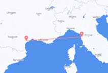 Flyrejser fra Pisa, Italien til Aspiran, Frankrig