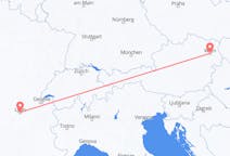 Flights from Lyon, France to Vienna, Austria