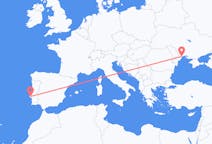 Flyg från Lissabon, Portugal till Odessa, Ukraina