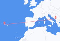 Flights from Podgorica, Montenegro to Pico Island, Portugal