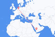Flyreiser fra Najran, Saudi-Arabia til Dortmund, Tyskland