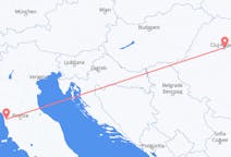 Vluchten van Cluj-Napoca, Roemenië naar Pisa, Italië
