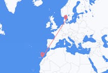 Loty z miasta Aarhus do miasta Fuerteventura