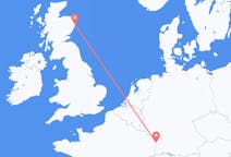 Flights from Strasbourg, France to Aberdeen, Scotland