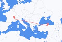 Flyg från Grenoble till Amasya