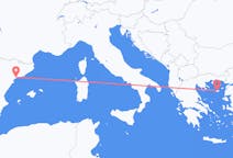 Vluchten van Reus naar Lemnos