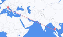 Flyreiser fra Krabi, Thailand til Perugia, Italia