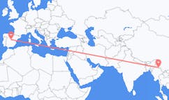 Flyg från Bhamo, Myanmar (Burma) till Madrid, Spanien