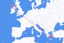 Flights from Santorini, Greece to Donegal, Ireland