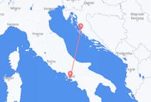 Flug frá Zadar, Króatíu til Napólí, Ítalíu