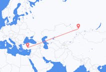 Flights from Gorno-Altaysk, Russia to Konya, Turkey