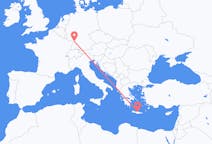Flüge von Heraklion, Griechenland nach Karlsruhe, Deutschland