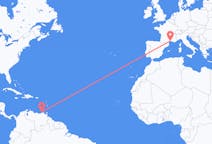 Flights from Porlamar, Venezuela to Montpellier, France