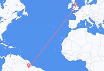 Flyrejser fra Altamira, Brasilien til Birmingham, England
