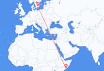 Flyreiser fra Mogadishu, Somalia til Karlskrona, Sverige