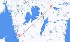 Vols depuis la ville de Göteborg vers la ville de Örebro