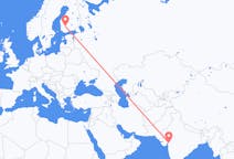 Flyrejser fra Vadodara, Indien til Tampere, Finland