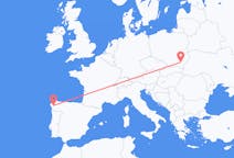 Flyreiser fra Santiago de Compostela, Spania til Rzeszów, Polen