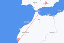 Flights from Agadir, Morocco to Granada, Spain
