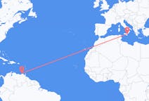 Flights from Porlamar, Venezuela to Catania, Italy