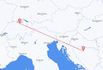 Flyrejser fra Banja Luka til Zürich