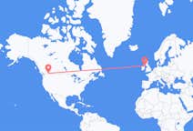 Vluchten van Castlegar, British Columbia, Canada naar Belfast, Noord-Ierland