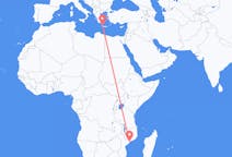 Flyreiser fra Quelimane, Mosambik til Khania, Hellas