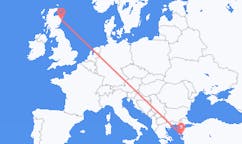 Flüge von Aberdeen, Schottland nach Mytilini, Griechenland