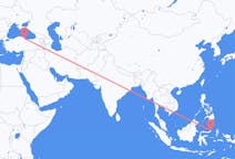 Flyreiser fra Manado, Indonesia til Samsun, Tyrkia