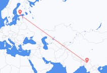 Flights from Homalin, Myanmar (Burma) to Helsinki, Finland