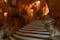 photo of the interior of Cueva del Tesoro the cave of the treasure in Malaga, Spain.