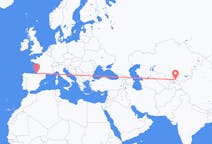 Flights from Namangan, Uzbekistan to Biarritz, France