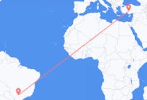 Flyg från Presidente Prudente, São Paulo, Brasilien till Konya, Turkiet