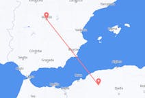 Flyrejser fra Tiaret, Algeriet til Madrid, Spanien