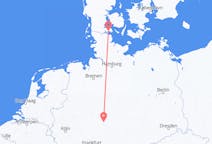出发地 丹麦出发地 森纳堡目的地 德国卡塞尔的航班