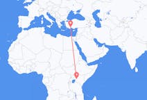 Flyrejser fra Eldoret, Kenya til Antalya, Tyrkiet