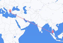 Flyreiser fra Penang, Malaysia til Skiros, Hellas